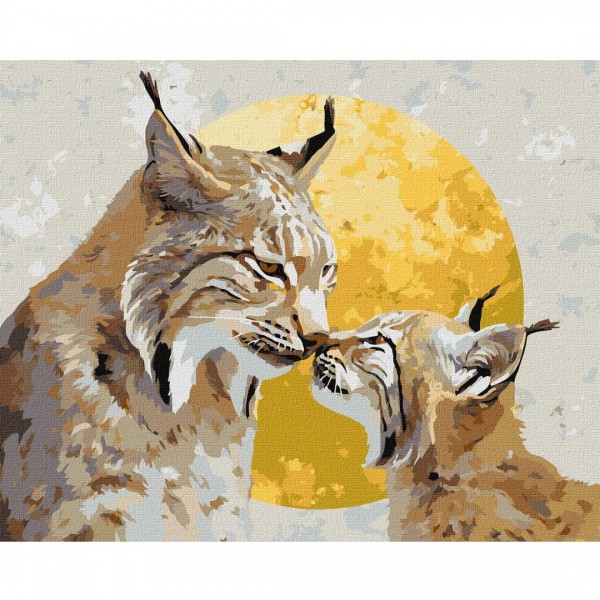 249243 Набір для розпису по номерах "Пильний захист з фарбами металік" 40х50см