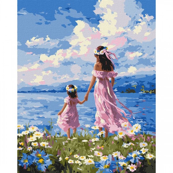 249251 Набір для розпису по номерах "Мати і дочка" 40х50см