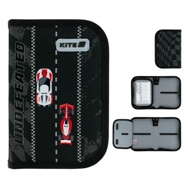 252774 Пенал Kite 1 від., 1 відв., без наповнення 621 Race&Win