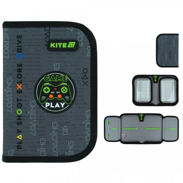 252780 Пенал Kite 1 від., 2 відв., без наповнення 622 Good Game
