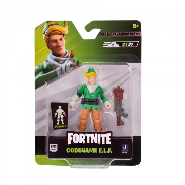 200112 Колекційна фігурка Fortnite Micro Legendary Series Codename E.L.F., 6см