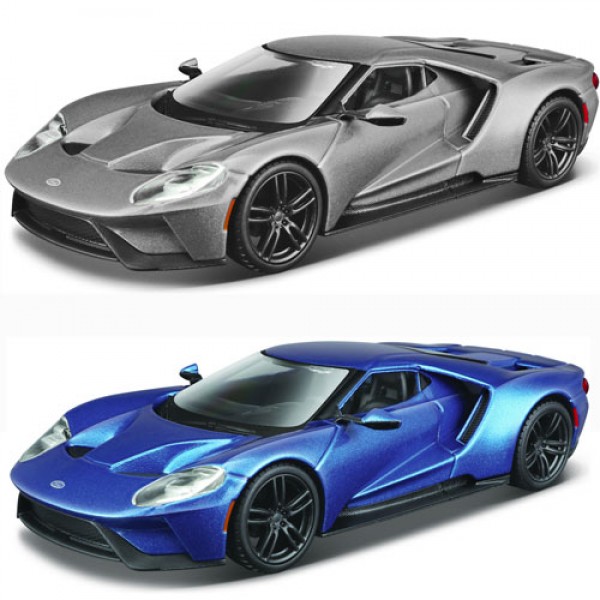 143329 Автомодель - FORD GT (блакитний металік, сріблястий металік, 1:32)