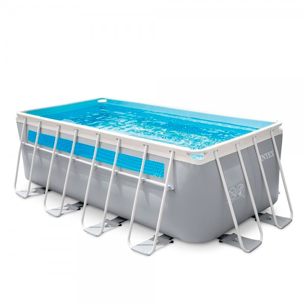 246428 Басейн каркасний 26770 400*200*122см, 220-240V, фільтр-насос, драбина, тент, підстилка, в кор.