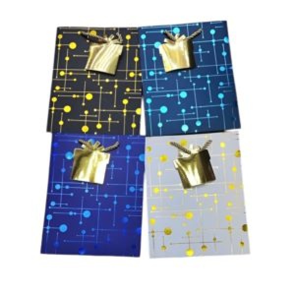 262858 Пакет подарунковий паперовий S "Cosmic" 18*23*10см