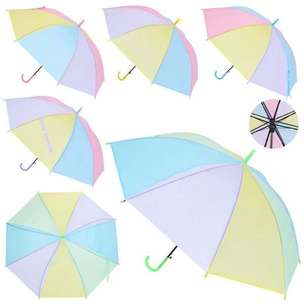 249924 Парасолька дитяча MK 5795 довжина 70,5см, тростина 64,5см, діаметр 93см, спиця 53см,5 кольорів, кул.