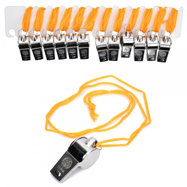 249917 Свисток MS 4419  4,5см,метал.шнурок, 28-8-2см,упаковка пакет 