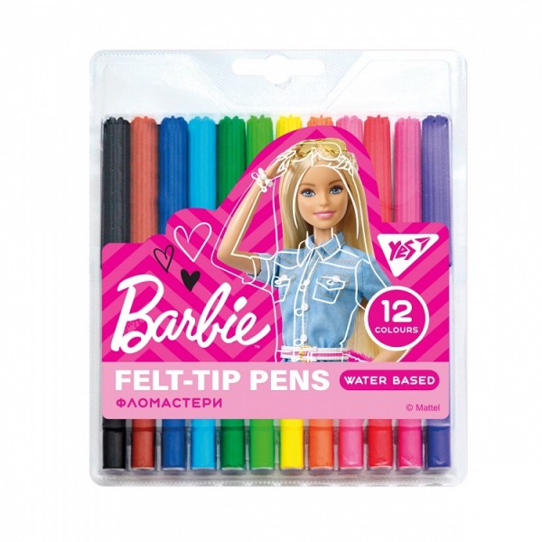 152306 Фломастери YES 12 кольорів Barbie