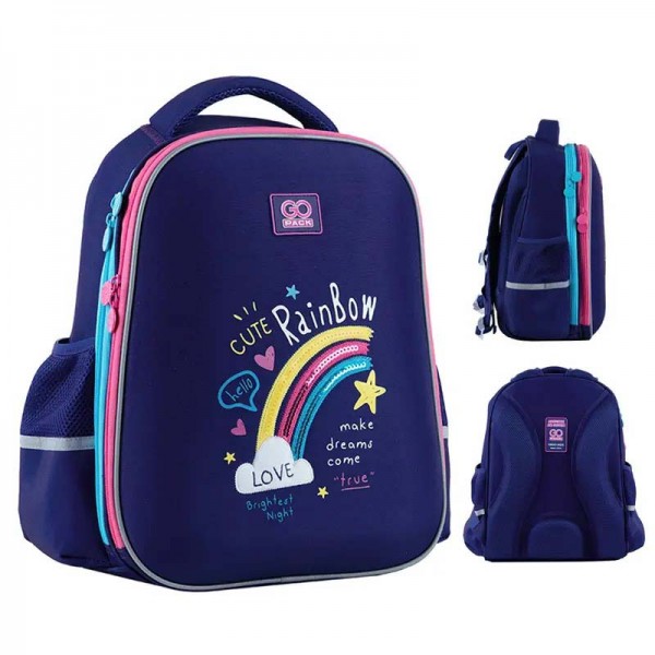 168292 Рюкзак GoPack Education напівкаркасний 165M-1 Cute Rainbow