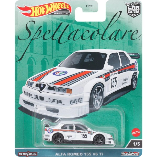 179865 Колекційна модель машинки Alfa Romeo 155 V6 Ti серії "Car Culture" Hot Wheels (FPY86/HKC48)