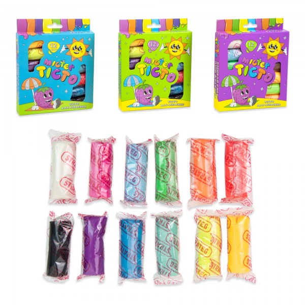 230187 Набір для творчості Містер тісто 12 штук Strateg українською мовою (41002)