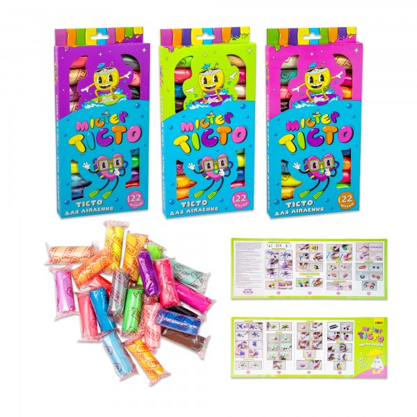 230188 Набір для творчості Містер тісто 22 штук Strateg українською мовою (41003)