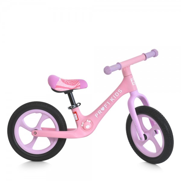 207808 Біговел дитячий PROFI KIDS 12 д. MBB 1009-4 2 кол.PU,нейлон.рама,обід,алюм.вилка,ексцентрик,рожевий.