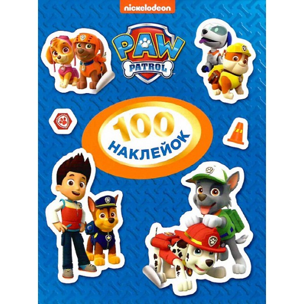 165773 100 наклейок. TM "PAW Patrol" (синя)