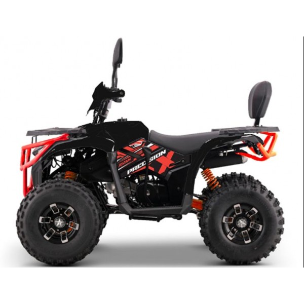 248949 Квадроцикл AX150-2-3бензиновий 150 см³, авт. F/N/R, перед. та зад. гальма, до 85кг, чорно-черв.