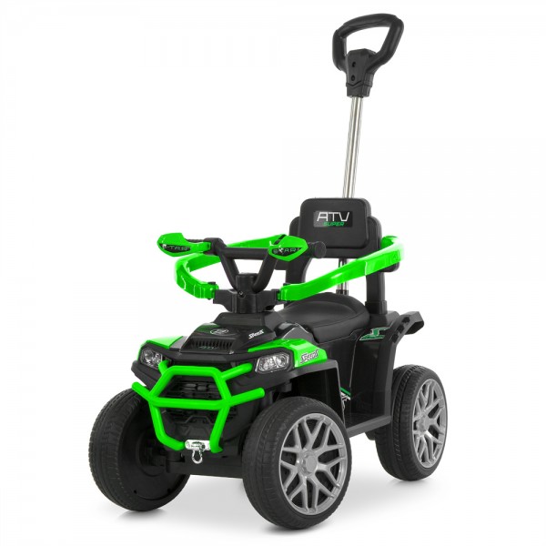 248950 Квадроцикл M 6323EBLR-5 2,4G радіокер, 3-в-1(каталка-толокар,бат.ручка)1*6V7AH,2*25W,TF,USB, зелений