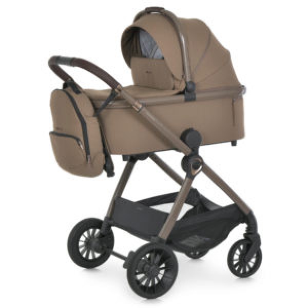 249349 Візок універсал. 2в1 El Camino RIVIERA ME 1183 Hot Chocolate люлька+прогул. блок, рюкзак, коричневий