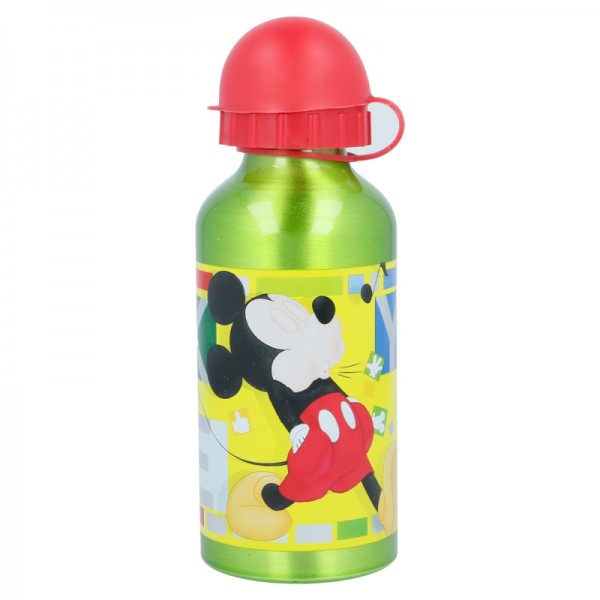 184747 Пляшка алюмінієва дитяча, кольоровий Міккі, STOR ALUMINIUM BOTTLE 400 ML MICKEY WATERCOLORS