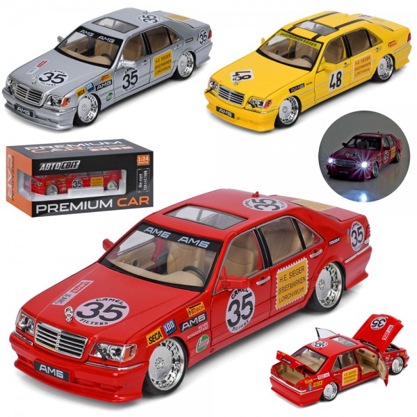253099 Машина AP-2122  АвтоСвіт, 1:24, метал, 21см, звук, світло, відчиняються двері/багажник/капот