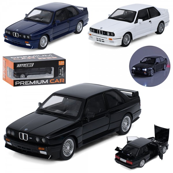 253101 Машина AP-2125 АвтоСвіт, 1:24, метал, інерція, 21см, звук, світло, відчиняються двері/багажник