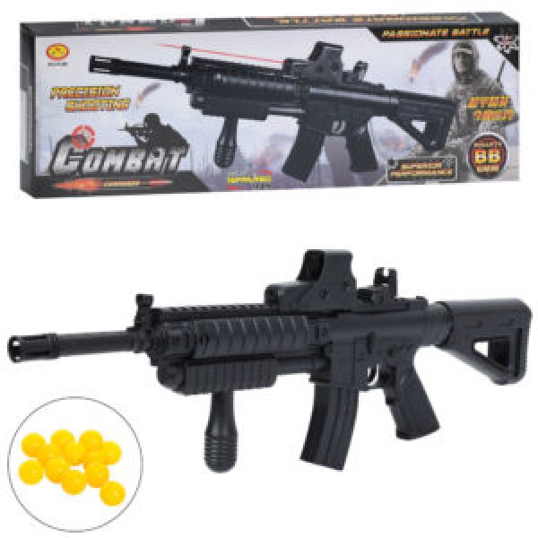 249420 Автомат 308-1 пластикові кулі, в кор-ці, 58-18,5-6см