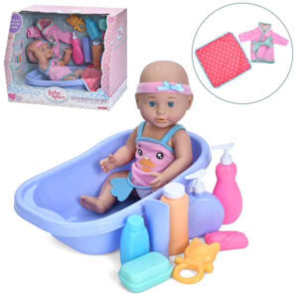 249450 Пупс 68326 ванна 34-20-10см, халат, аксесуари, в кор-ці, 41,5-34-24см