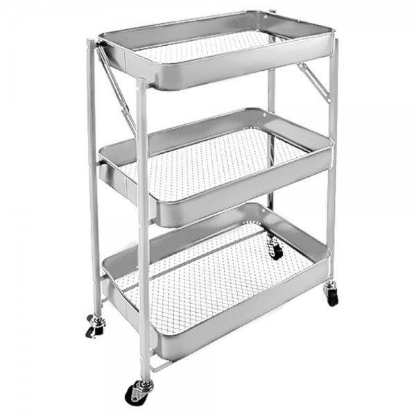 128869 Етажерка на колесах складна 3яр 45*29.5*76см., R88690-W