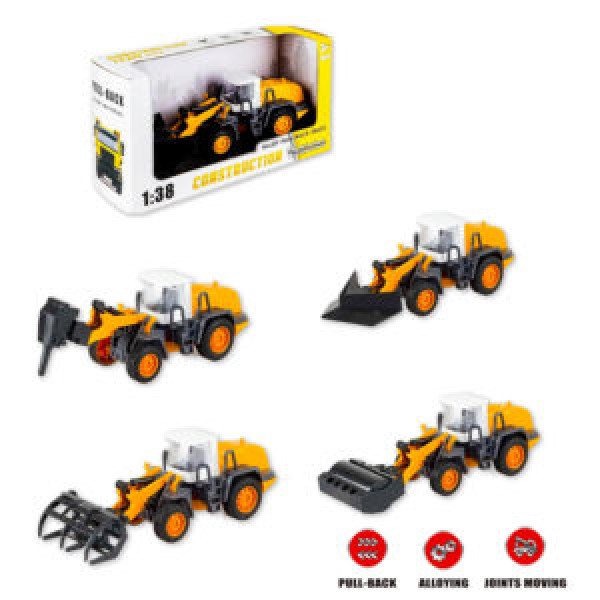 249625 Будтехніка 6000-6 інерція, метал,гум.колеса,рухл.деталі,4 види,кор.23,5-13-8см