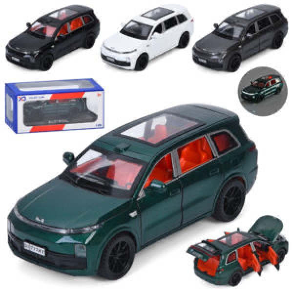 249616 Машина DY668-61 інерція, метал, 1:28,відчиняються двері/багажник/капот,зв,світ.гум.кол.4 кол.бат.кор