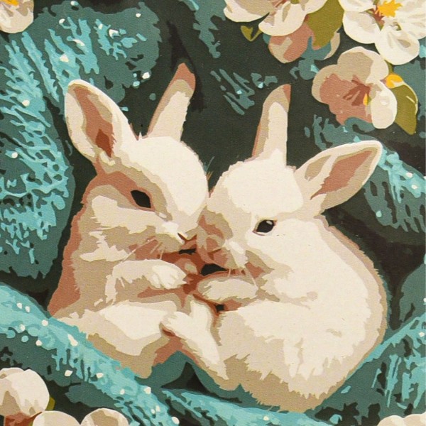 249864 Картина за номерами Strateg Ніжна пара 20х20 (HH8041)