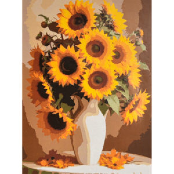 249879 Картина за номерами Strateg Сонячні соняхи 30х40 (SS-1344)