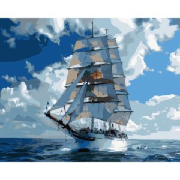 249882 Картина за номерами Strateg Під вітрилами 40Х50 (VG037)