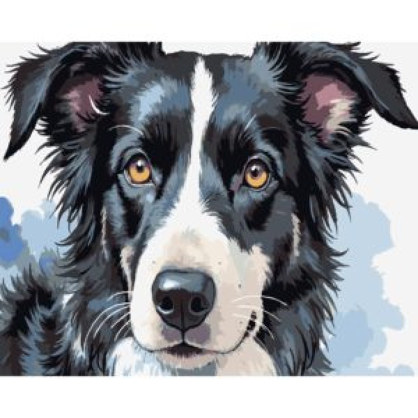 249883 Картина за номерами Strateg Собачий портрет 40Х50 (VG038)