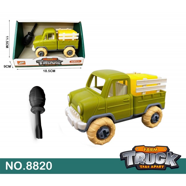 263036 Конструктор на шурупах 8820 вантажівка, викрутка, кор.