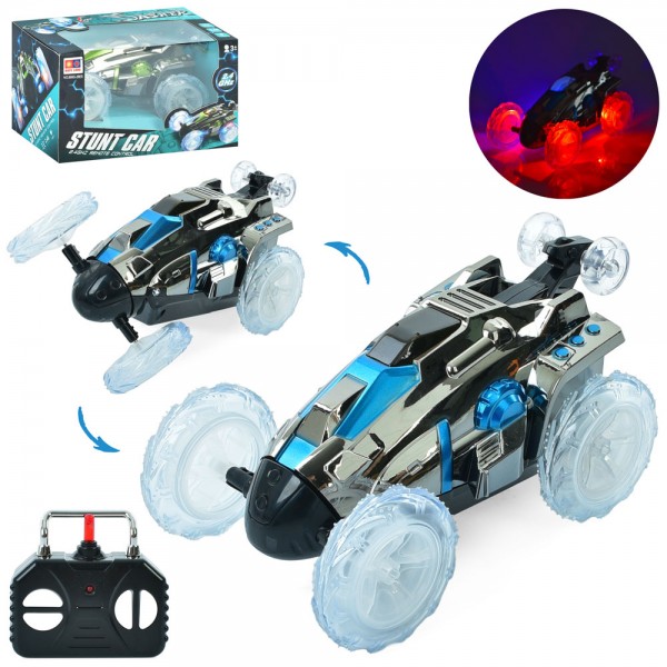 159939 Машинка 999G-39ES радіокер., трюкова, 2 кольори, світло, бат., кор., 19-11-11,5 см.