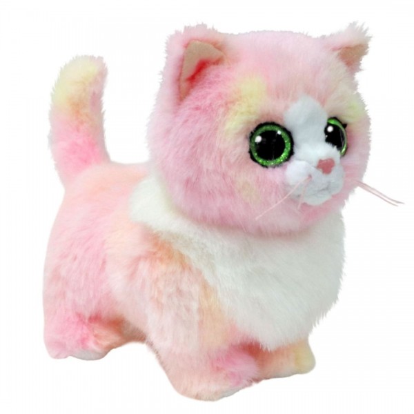 257853 Дитяча іграшка м’яконабивна TY Beanie Babies Рожева кішка "ЛЕДІ" 15 см, арт. 37409