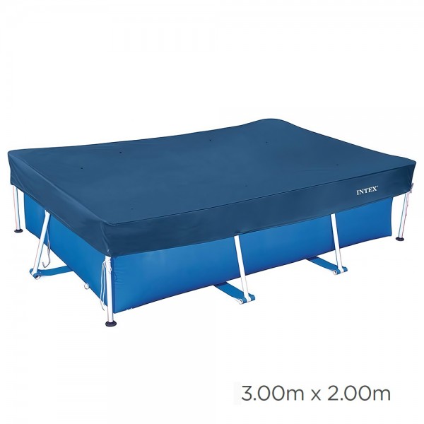 246459 Тент 28078 тент-чохол, для каркасного басейну 300х200см, напуск 20см, факт. розмір 340х240см