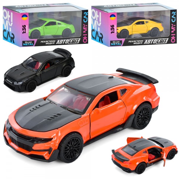 148390 Машина AS-2962 АвтоСвіт,1:36,мет.,інерц.,2 види(4 кольори),муз.,світло,бат.(табл.),кор.,15,5-7-6,5см