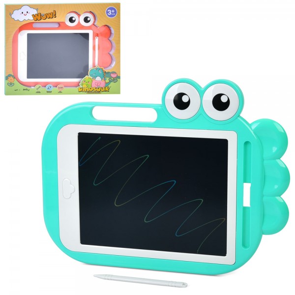 244926 LCD планшет HZ879-A 10 дюймів, динозавр, кольоровий, 2 кольори, бат.(табл), кор., 37,5-30,5-2 см.
