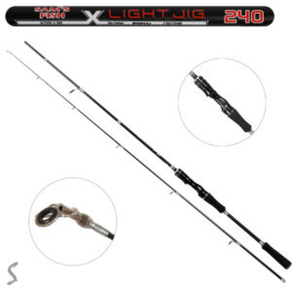 254198 Спінінг штекерний лайт на хижака "X-Light Jig" 2.4м 3-30г