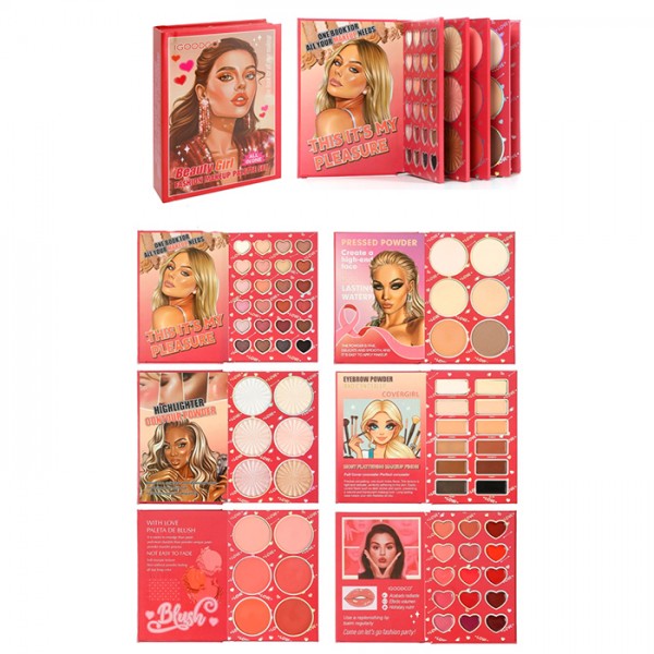 246485 Косметика IG3188 тіні, рум'яна, пудра, 69шт/69кольорів, в кор., 13,5-19-4см