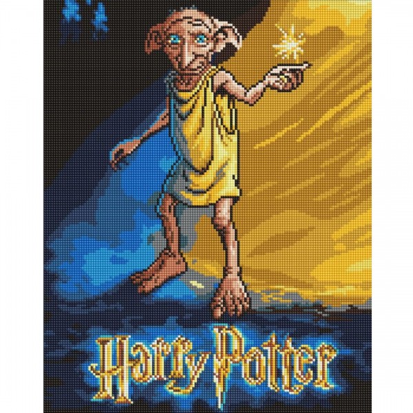 251661 Алмазна мозаїка WB "Harry Potter: Постер з Добі" 40х50см