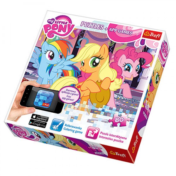44883 80 App Puzzle - Веселлі Понні / Hasbro, My Little Pony