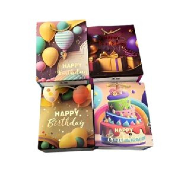 262870 Пакет подарунковий паперовий S "Happy Birthday" 18*10*23см