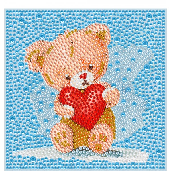 220235 Набір з алмазкою "Ведмедик Тедді" 15х15