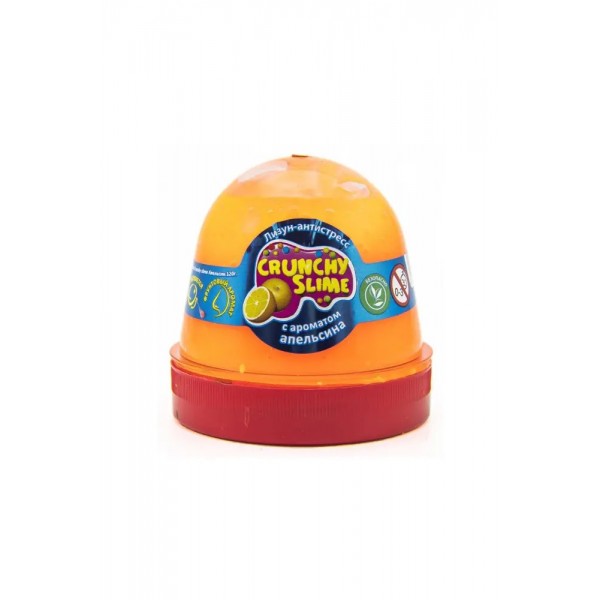 151601 Слайм хрустящий TM Mr.Boo Crunchy slime Апельсин 120г.