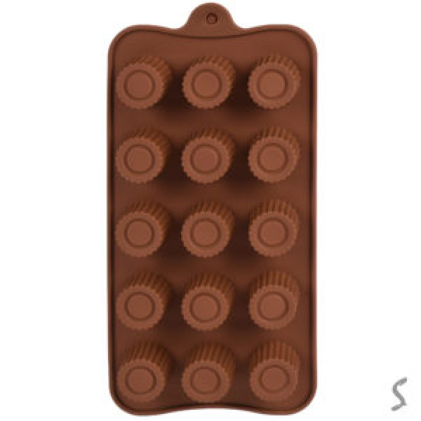 256785 Форма силікон для цукерок "Sweets" 15шт/л 20.5*10.3см R34958