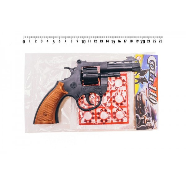 106341 Кольт 110 іграшковий револьвер з пістонами (в кор. 132шт) код:120