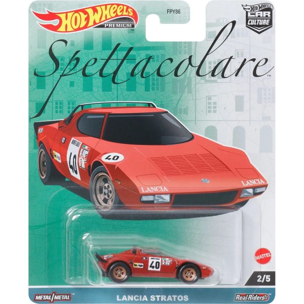 179873 Колекційна модель машинки Lancia Stratos серії "Car Culture" Hot Wheels (FPY86/HKC49)