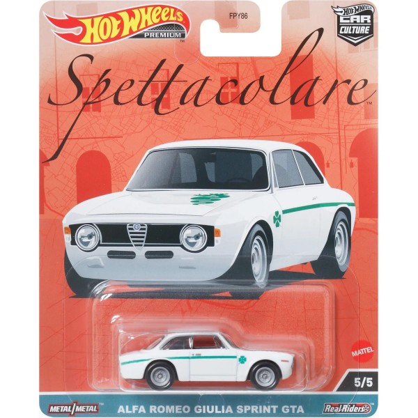 169319 Колекційна модель машинки Alfa Romeo Giulia Sprint GTA серії "Car Culture" Hot Wheels (FPY86/HKC50)