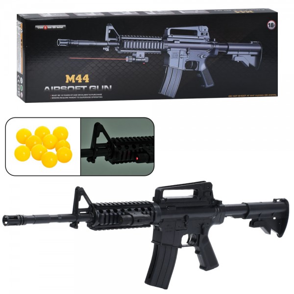 247310 Автомат M44 73см, пластикові кулі, лазер, бат(табл), кор.,, 76,5-23,5-7,5см